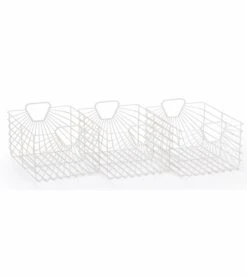 Dadada Central Park Storage Baskets (Set Of 3) - White