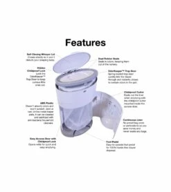 Dekor Diaper Dekor Classic Diaper Pail 11 Dekor Diaper Dekor Classic Diaper Pail -Little Unicorn Store dekor diaper dekor classic diaper pail 191