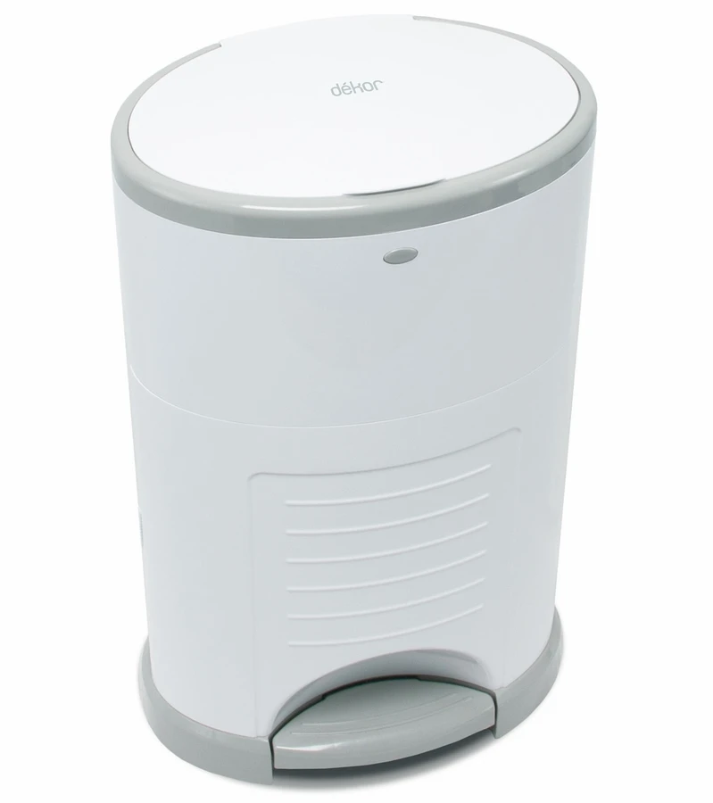Dekor Diaper Dekor Mini Diaper Pail - White 4 Dekor Diaper Dekor Mini Diaper Pail - White - Image 2