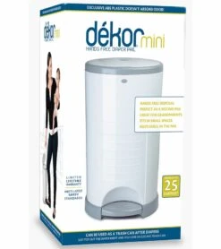 Dekor Diaper Dekor Mini Diaper Pail - White 13 Dekor Diaper Dekor Mini Diaper Pail - White -Little Unicorn Store dekor diaper dekor mini diaper pail white 121