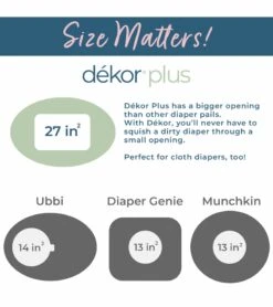 Dekor Diaper Dekor Plus Diaper Pail - Soft Pink -Little Unicorn Store dekor diaper dekor plus diaper pail soft pink 163