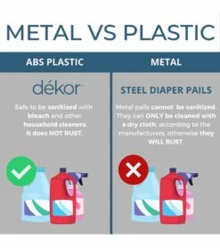 Dekor Plus Diaper Pail Gift Set - White -Little Unicorn Store dekor plus diaper pail gift set white 161