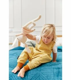 DockATot Sleep Romper, 18-36 Months, TOG 1.0 - Golden Stripe -Little Unicorn Store dockatot sleep romper 18 36 months tog 1 0 golden stripe 129