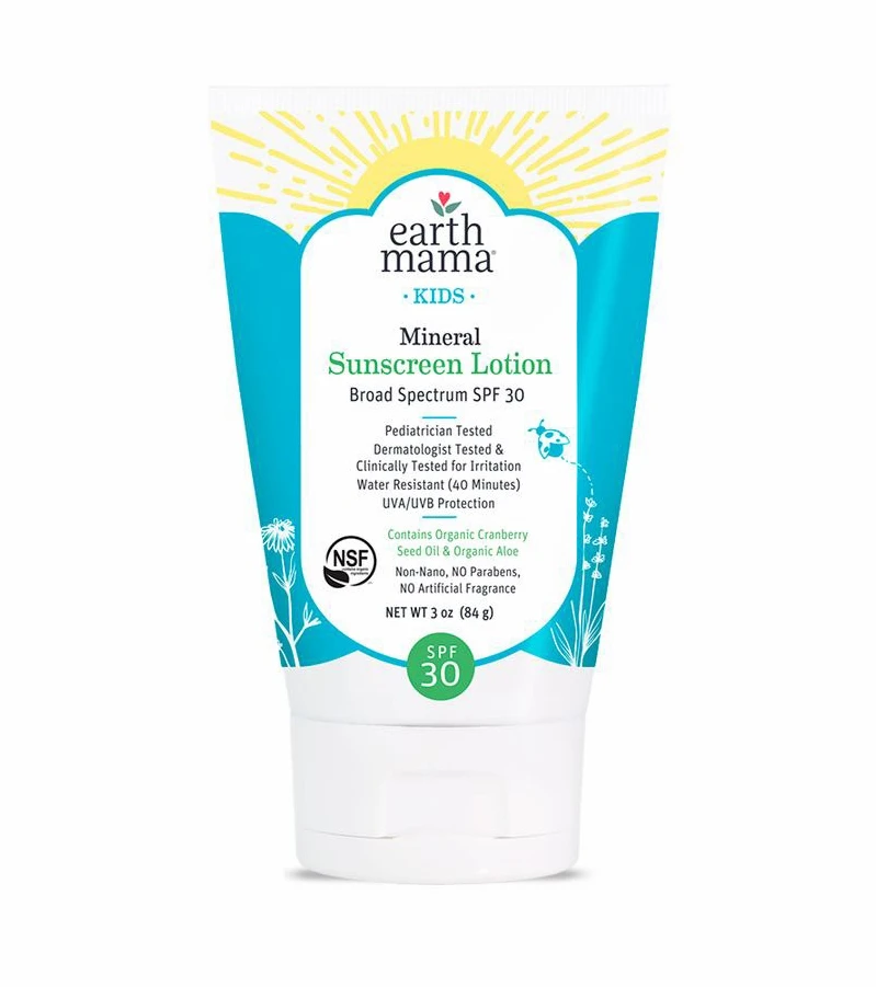 Earth Mama Kids Mineral Sunscreen Lotion SPF 30 3 Earth Mama Kids Mineral Sunscreen Lotion SPF 30