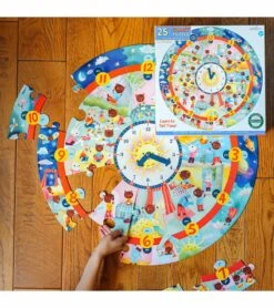 EeBoo Puzzle - Around The Clock 9 EeBoo Puzzle - Around The Clock -Little Unicorn Store eeboo puzzle around the clock 116