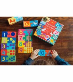 EeBoo Puzzle Pairs - Alphabet & Numbers -Little Unicorn Store eeboo puzzle pairs alphabet numbers 130