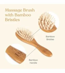 EllaOla 3-Piece Bamboo Brush & Comb Set -Little Unicorn Store ellaola 3 piece bamboo brush comb set 10