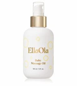 EllaOla Organic Baby Massage Oil, Fragrance Free