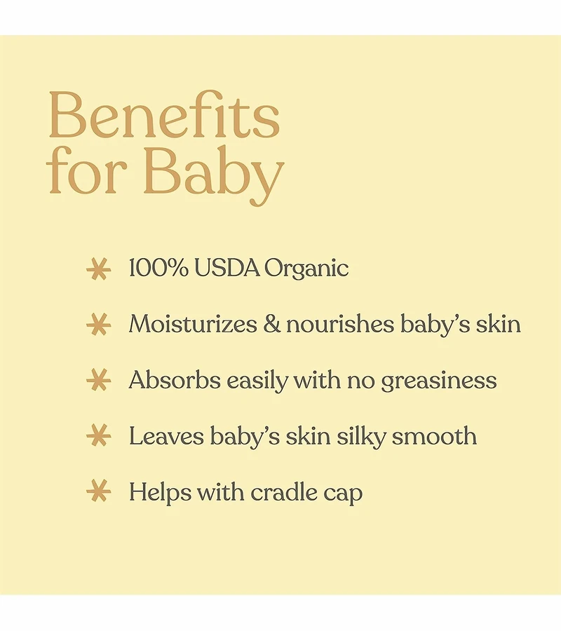 EllaOla Organic Baby Massage Oil, Fragrance Free 4 EllaOla Organic Baby Massage Oil, Fragrance Free - Image 2