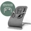 Ergobaby 3-in-1 Evolve Bouncer + Toy Bar Bundle - Charcoal Grey -Little Unicorn Store ergobaby 3 in 1 evolve bouncer toy bar bundle charcoal grey 205