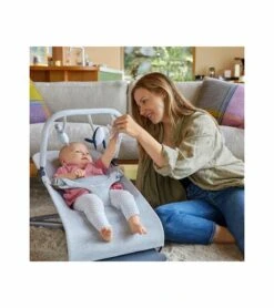 Ergobaby 3-in-1 Evolve Bouncer + Toy Bar Bundle - Charcoal Grey -Little Unicorn Store ergobaby 3 in 1 evolve bouncer toy bar bundle charcoal grey 211