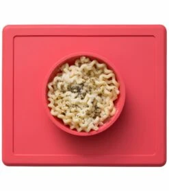 EZPZ Happy Mat Placemat & Bowl - Coral -Little Unicorn Store ezpz happy mat placemat bowl coral 176