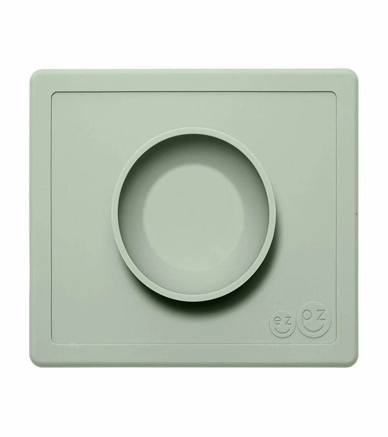 EZPZ Happy Mat Placemat & Bowl - Sage 3 EZPZ Happy Mat Placemat & Bowl - Sage