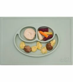 EZPZ Happy Mat Placemat & Plate - Sage -Little Unicorn Store ezpz happy mat placemat plate sage 162