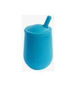 EZPZ Mini Cup Training Cup + Straw Training System - Blue -Little Unicorn Store ezpz mini cup training cup straw training system blue 38