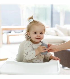 EZPZ Mini Cup Training Cup + Straw Training System - Gray -Little Unicorn Store ezpz mini cup training cup straw training system gray 130