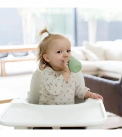 EZPZ Mini Cup Training Cup + Straw Training System - Sage -Little Unicorn Store ezpz mini cup training cup straw training system sage 54