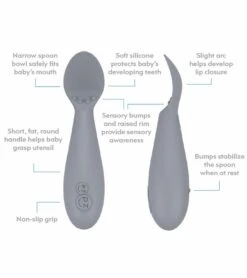EZPZ Tiny Spoon, Twin Pack - Lime -Little Unicorn Store ezpz tiny spoon twin pack lime 116