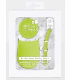 EZPZ Toddler Bundle - Mini Feeding Set + Mini Cup And Straw Training System - Lime -Little Unicorn Store ezpz toddler bundle mini feeding set mini cup and straw training system lime 9