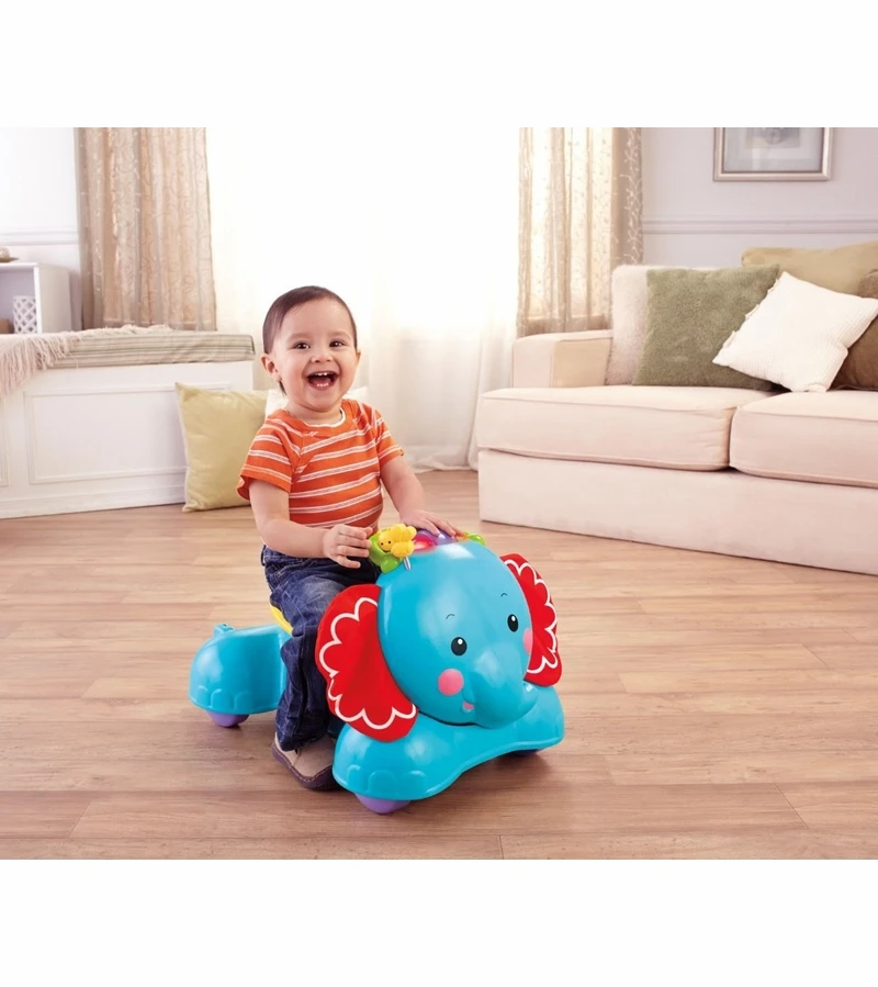Fisher Price Fisher-Price 3-in-1 Bounce, Stride & Ride Elephant 7 Fisher Price Fisher-Price 3-in-1 Bounce, Stride & Ride Elephant - Image 5