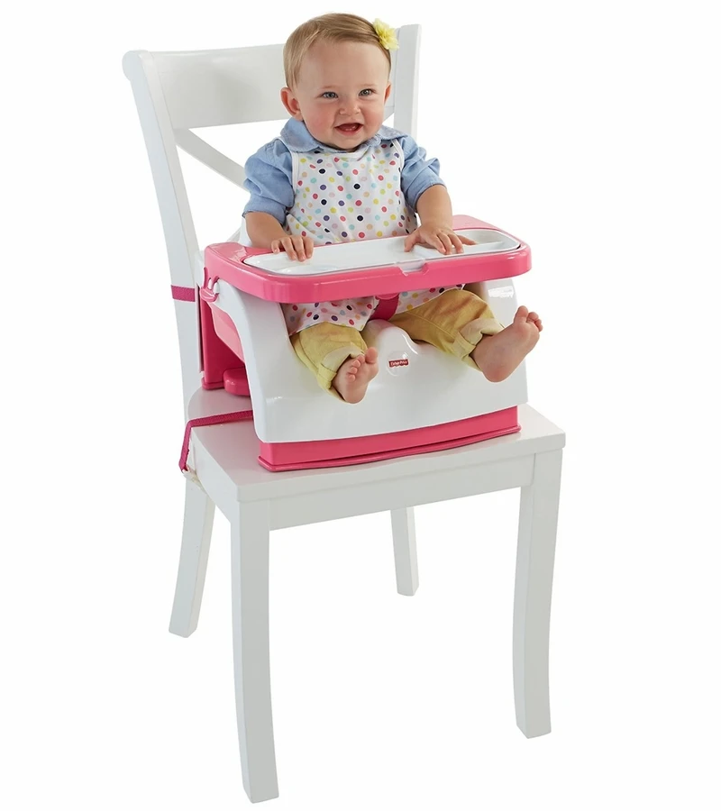Fisher Price Fisher-Price Grow-with-Me Portable Booster Chair - Pink 6 Fisher Price Fisher-Price Grow-with-Me Portable Booster Chair - Pink - Image 4