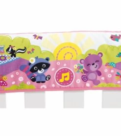 Fisher Price Fisher-Price Woodland Friends Twinkling Lights Crib Rail Baby Soother - Pink -Little Unicorn Store fisher price woodland friends twinkling lights crib rail baby soother pink 41