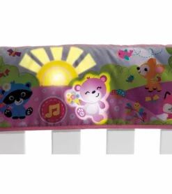 Fisher Price Fisher-Price Woodland Friends Twinkling Lights Crib Rail Baby Soother - Pink -Little Unicorn Store fisher price woodland friends twinkling lights crib rail baby soother pink 42
