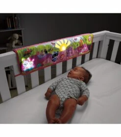 Fisher Price Fisher-Price Woodland Friends Twinkling Lights Crib Rail Baby Soother - Pink -Little Unicorn Store fisher price woodland friends twinkling lights crib rail baby soother pink 44