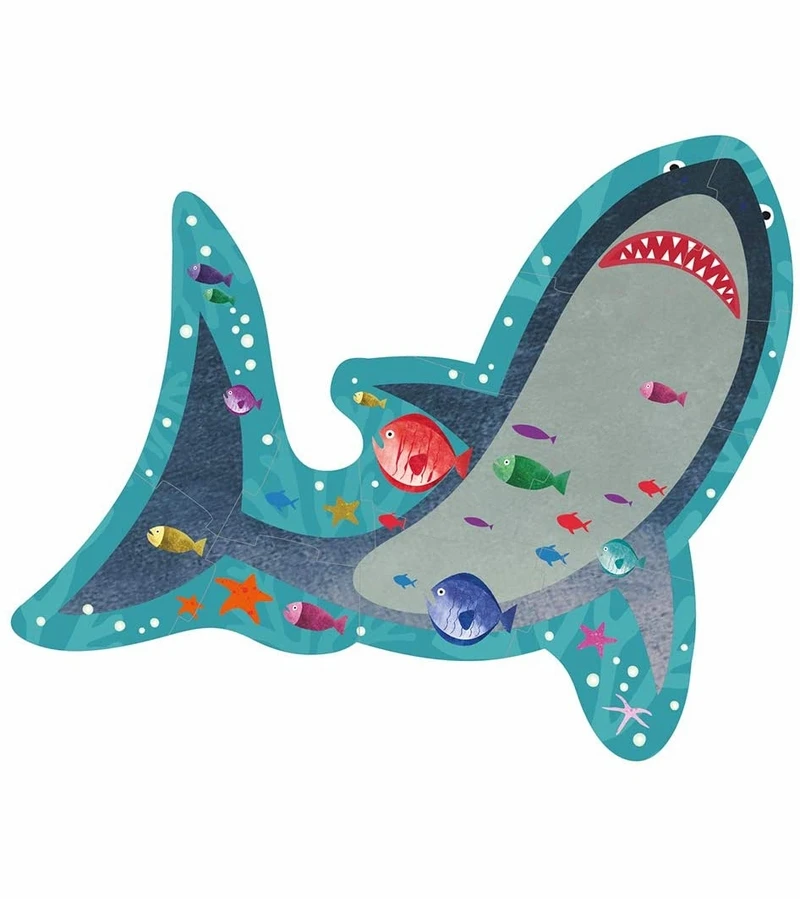 Floss & Rock 12pc Puzzle - Shark 4 Floss & Rock 12pc Puzzle - Shark - Image 2