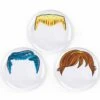 Fred & Friends Boy's Hairstyle Dinner Plates, Set Of 3 -Little Unicorn Store fred friends boy s hairstyle dinner plates set of 3 191