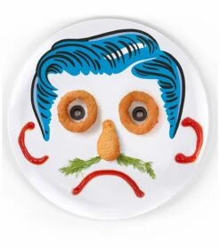 Fred & Friends Boy's Hairstyle Dinner Plates, Set Of 3 -Little Unicorn Store fred friends boy s hairstyle dinner plates set of 3 192