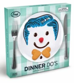 Fred & Friends Boy's Hairstyle Dinner Plates, Set Of 3 -Little Unicorn Store fred friends boy s hairstyle dinner plates set of 3 195