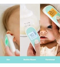FridaBaby 3-in-1 Ear, Forehead + Touchless Infrared Thermometer -Little Unicorn Store fridababy 3 in 1 ear forehead touchless infrared thermometer 142