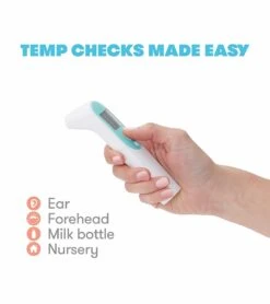 FridaBaby 3-in-1 Ear, Forehead + Touchless Infrared Thermometer -Little Unicorn Store fridababy 3 in 1 ear forehead touchless infrared thermometer 144