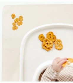 Gathre High Chair Mat, Mini - Ivory 12 Gathre High Chair Mat, Mini - Ivory -Little Unicorn Store gathre high chair mat mini ivory 10