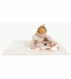 Gathre High Chair Mat, Mini - Ivory 14 Gathre High Chair Mat, Mini - Ivory -Little Unicorn Store gathre high chair mat mini ivory 12