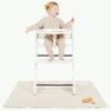 Gathre High Chair Mat, Mini - Ivory -Little Unicorn Store gathre high chair mat mini ivory 7