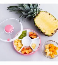 GoBe Kids Snack Spinner - Coral -Little Unicorn Store gobe kids snack spinner lemon yellow 11