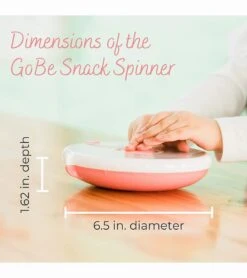 GoBe Kids Snack Spinner - Coral -Little Unicorn Store gobe kids snack spinner lemon yellow 8