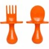 Grabease First Self Feeding Utensil Set - Orange -Little Unicorn Store grabease first self feeding utensil set orange 136
