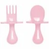 Grabease First Self Feeding Utensil Set - Pink -Little Unicorn Store grabease first self feeding utensil set pink 146