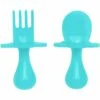 Grabease First Self Feeding Utensil Set - Teal -Little Unicorn Store grabease first self feeding utensil set teal 146