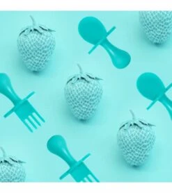 Grabease First Self Feeding Utensil Set - Teal 13 Grabease First Self Feeding Utensil Set - Teal -Little Unicorn Store grabease first self feeding utensil set teal 151