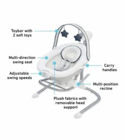 Graco Soothe 'n Sway Swing With Portable Rocker - Alex 13 Graco Soothe 'n Sway Swing With Portable Rocker - Alex -Little Unicorn Store graco soothe n sway swing with portable rocker alex 120