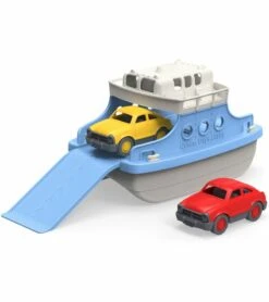 Green Toys Ferry Boat With Mini Cars Bath Toy