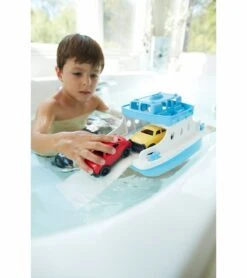 Green Toys Ferry Boat With Mini Cars Bath Toy -Little Unicorn Store green toys ferry boat with mini cars bath toy 39