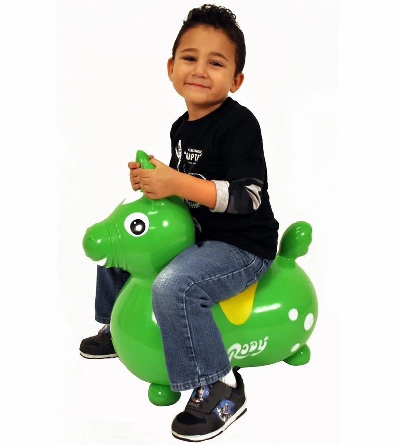 Gymnic Rody Inflatable Hopping Ride-On Horse - Kiwi Green 4 Gymnic Rody Inflatable Hopping Ride-On Horse - Kiwi Green - Image 2