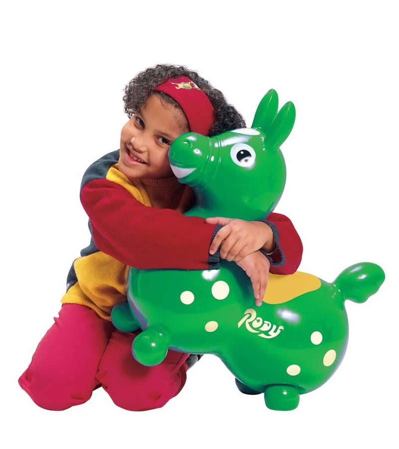 Gymnic Rody Inflatable Hopping Ride-On Horse - Kiwi Green 5 Gymnic Rody Inflatable Hopping Ride-On Horse - Kiwi Green - Image 3
