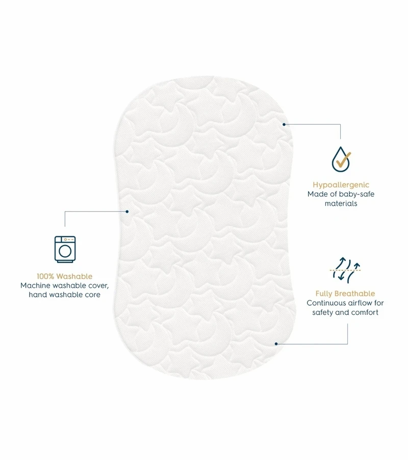 HALO Dreamweave Breathable BassiNest Replacement Pad 4 HALO Dreamweave Breathable BassiNest Replacement Pad - Image 2