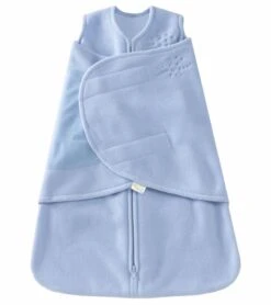 HALO SleepSack Swaddle, Micro-Fleece, Baby Blue, Newborn